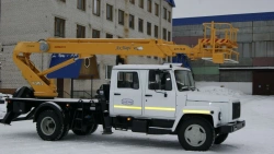 Hydraulic hoist model APT-18.02 on chassis GAZ-C42R33, GAZ-C42R36
