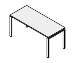Straight table on metal frame. Rio Base" furniture set