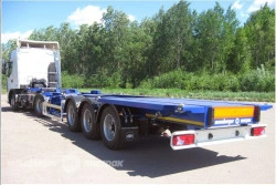 Three-axle MSW-345G semi-trailer-container wagon
