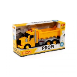 "Pro", Inertia Dump Truck (with Light and Sound) (Yellow) (in box), item 86273