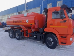 Fuel tanker ATZ-10, type TK364010 (modification 4693A7) on chassis KAMAZ KAMAZ-018/2011/TRCU-3axle-102 of modifications KAMAZ-65