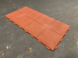 Sports ground artificial turf set consisting of rubber trauma-safe tiles "REGUMOND" Series P2.