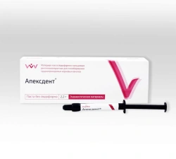 Material-paste iodoform-calcium radiopaque for filling of difficult root canals "Apexdent".