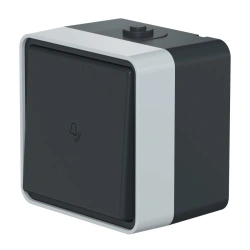 CADUCEUS ALING Protecta Single-lever switch for open wiring Call 10A, 250V~, IP55, anthracite grey, art. 22506.A1
