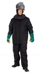 Men's low temperature suit "ZEVS-PLUS" for protection against elevated temperatures, sparks, molten metal splashes (2 k).