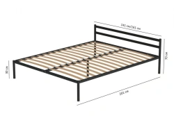Metal bed, marking of "Yuginteriermebel" Ltd.
