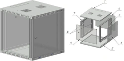 Telecommunication cabinet ??-?-12U-600x600x600-MG