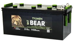 Lead accumulator for starting piston engines 6ST-210 LA "Tyumen BatBEAR"