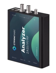 Compact hardware device MPEG TS TS-Analyzer RF/2ASI/IP