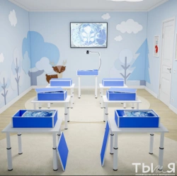 Ready-made aqua-animation studio "Aquatorium of Talent" (light table for sand drawing + Ebru)