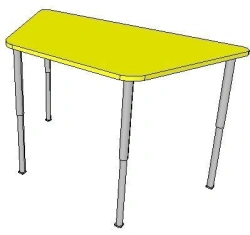 Height adjustable trapezoidal table r.n. 1-3 FN.MDU.01.13.00.00.00.00.