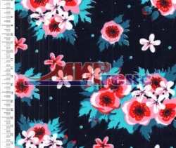 Synthetic knitted fabric (B-80%, PE-20%) printed plush one-sided looped fleece on the basis of kulirnaya glady.