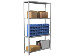 Metal shelving unit MS Standart 185/100x30/4