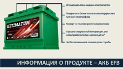 Lead-acid EFB rechargeable battery