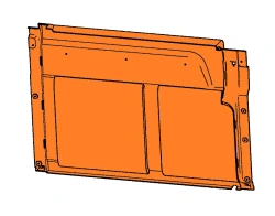Rear left side panel trim A65R52-5402085