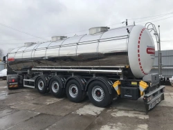 Semi-trailer-tanker, load-bearing construction, commercial name GIGA, type 915333 on STEELBEAR PH-36P chassis.