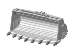 Front loader bucket CAT-992_FLRX-80d-1050-K85(8)-HB-NF