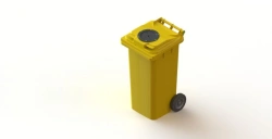 Mobile waste bin 120l Art.23.C29.V/1 (20.801.20.PE; 21.051.20.V/1)