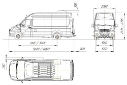 Petrol-engined trucks with technically permissible maximum mass not exceeding 3, 5 tonnes type AM193 modifica