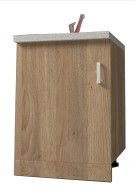 Floor standing kitchen cabinet with sink