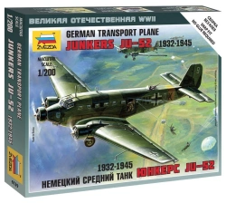 Prefabricated model "German Junkers U-52 aircraft".