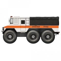 Burlak snowmobile for transporting dangerous goods. Model 02.006