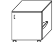 Pedestal cabinet with door TP-2