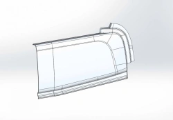 Rear left catwalk trim 529222-5107059-77