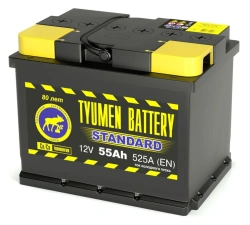 TYUMEN BATTERY 6ST-55LR STANDARD lead rechargeable starter battery