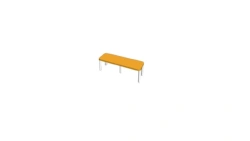 Double-sided height adjustable dressing bench