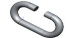 Special link for assembly works, standard size: 30x185, drawing 962-58.3568.
