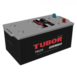 Accumulator battery starter lead-acid TUBOR TRUCK 6ST-190.3(4) VL (EN)