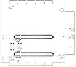 PCIe x16x16 expansion module YADRV.469555.107
