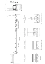 Semitrailer ChMZAP-99064A, modifications: 99064A-00, 99064A-01, 99064A-02, 99064A-03, 99064A-04, 99064A-05, 99064A-06, 99064A-07