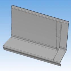 Roof panel rear left L=1377 5299-230-5702041-50