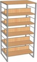 Metal shelving unit