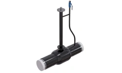 Ball valve ALSO stainless steel welded full bore with an extended stem (under the insulation) and drainage (purging) pat