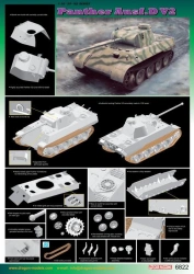 Assembled model of PANTHER Ausf.D V2 TANK