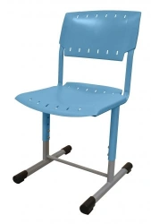 Pupil's chair OMEGA, (Adjustable), 5-7 g, (420-500 mm), RAL 7004, plastic mint (Pantone 13-6008)