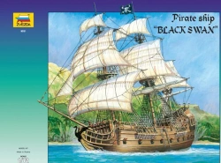 Assembled model "Black Swan Ship"