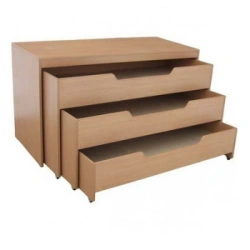 Children's three-tier bed
