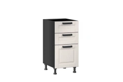 Mocha LD.274110.000 Front set for kitchen cabinet 400 with 3 drawers (4) (Cashmere )