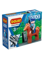 Bauer children's educational construction toy "Police" series set "Mounted Police" 13 elements in a box, article 627