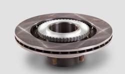 Front wheel hub assembly (for Uaz vehicles with abs, spicer and timken hybrid, composition: brake disc, impulse disc, fasteners,