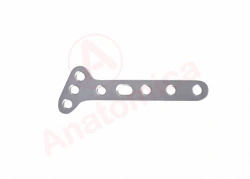 Small oblique T-plate with angular stability