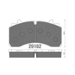 Disc pad for trucks SAF, Wabco PAN 22-1 WVA 29162