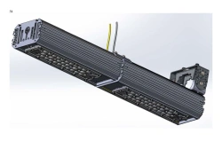 LED luminaire "Industrial Design MTM IoT" series CUBIC 100 Two modules End connection - 180 degrees Mounting Con