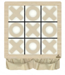 Magnetic crosses and tic-tac-toe" wall game NI-04