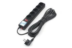 Filter-extension Power Cube 10,0 m 5 outlets (black graphite)