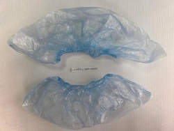 Medical non-sterile shoe covers "LIGHT", colour blue, 50 pairs, in briquettes according to TU 32.50.50-001-45266304-2022